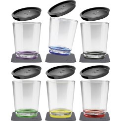 Silwy Magnet-Trinkbecher 6er-Set multicolour 