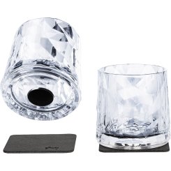 Silwy Magnet-Tumbler-Kunststoffgläser, 2er-Set, transparent 