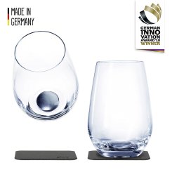 Silwy Magnet-Longdrink-Kristallgläser 2er-Set transparent 
